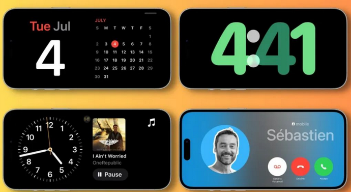 老城苹果手机维修分享iOS17横屏充电待机显示有什么好处 