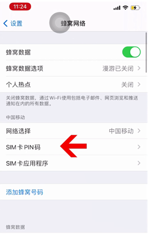 老城苹果14维修网分享如何给iPhone14的SIM卡设置密码 